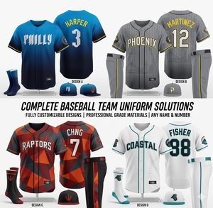 Camisetas de béisbol personalizadas, camiseta azul degradada totalmente sublimada, nombre personalizado, número cosido, malla, talla grande - Product Image 6