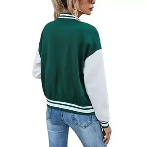 Chaquetas Varsity de Invierno para Mujer, Elegantes, Nuevas, Famosas, a la Moda, de Alta Calidad, Diseño Personalizado, Transpirables, de Algodón - Product Image 5