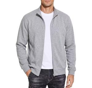 Unisex <b>Racer</b> <b>Jacket</b> Hooded Collar Quarter Zip Closure Winter Wear Regular Fit Polyester Knitted Solid Color Front Logo Quick Dry - Product Image 3