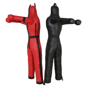Red And Black PU Boxing <b>Dummy</b> 1.8M Durable Martial Arts Training Equipment For Boxing Jiu Jitsu Wrestling Practice - Product Image 5