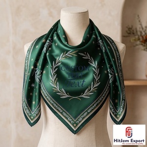 Pañuelo Cuadrado Personalizado con Impresión Exclusiva, Estilo Seda, Hijab de Moda, Chal para la Cabeza, Fabricante Textil de Marca Privada OEM ODM - Product Image 3