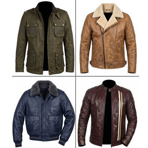 Chaqueta de Cuero PU de Alta Calidad para Hombre - Estilo Europeo y Americano, Ropa de Abrigo Cálida para Invierno - Product Image 3