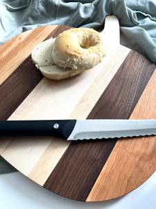 Wooden Pumpkin <b>Shaped</b> Chopping Board With Handle Round Kitchen Cutting <b>Block</b> - Product Image 3