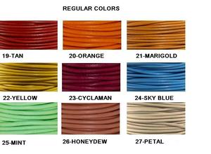 2mm Light Brown Color Leather <b>Cord</b> Round <b>Necklace</b> Rope for Jewellery Making Customized Size SCHAF A BRAND OF Y S INTERNATIONAL - Product Image 4