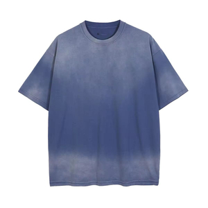 Camiseta de Hombre con Lavado Ácido, 100% Algodón, Talla Grande, Estampado Gráfico, Camisetas de Hombre con Logotipo, Camiseta Vintage para Hombre - Product Image 4
