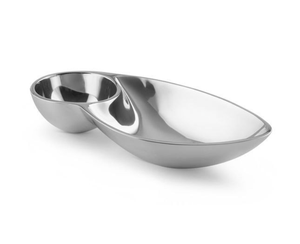 Aluminum Decorative Eco-Friendly Durable <b>Condiment</b> <b>Tray</b> Set with Dip Bowls and Premium Serving Platter - Product Image 2