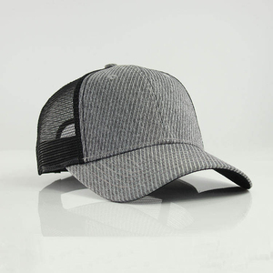 Gorra Trucker Unisex de Malla, 6 Paneles, Ajustable, Color Gris Sólido/Negro, Transpirable, Casual, para Primavera/Verano - Product Image 3