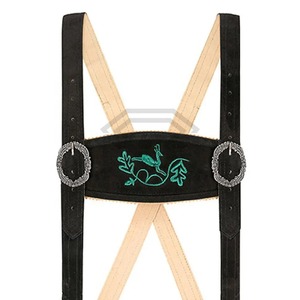 กางเกงหนังบาวาเรียนสั่งตัดสำหรับผู้ชาย ทรง Trachten Lederhosen เอวกลาง สีพื้น แท้ๆ สำหรับเทศกาลอ็อกโทเบอร์เฟสต์ - Product Image 6