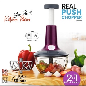 Oferta por tiempo limitado Deluxe Rendimiento de alta eficiencia Push Chopper Plastic Best Magic <span class=keywords><strong>Vegetable</strong></span> Cutter - Product Image 6