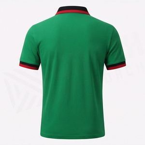 เสื้อโปโลผู้ชายไซส์ใหญ่ ผ้าฝ้ายถักนิตติ้ง 100% ระบายอากาศได้ดี สีสันปรับแต่งได้ เหมาะสำหรับเล่นกอล์ฟและกิจกรรมกีฬา - Product Image 2
