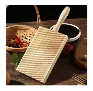 Wood Gnocchi Board Eco-Friendly Kitchen Tool Wholesale Wooden Butter Paddles Rolling <b>Pasta</b> Board Hot Sale - Product Image 5