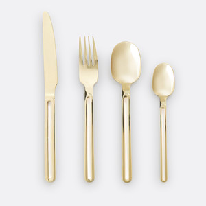 Luxury Royal Designer Gold Floral Flatware <b>Set</b> With <b>Fork</b> Knife <b>And</b> <b>Spoons</b> Dishwasher Safe Wedding Cutlery for Hotel Resort Use - Product Image 2