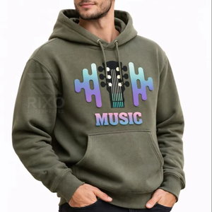 Sweat-shirt à capuche unisexe surdimensionné en molleton 100 % coton, style streetwear, avec motif personnalisé, idéal pour l'hiver - Product Image 4