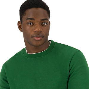 Sweat-shirt à capuche pour homme en gros, couleur verte unie personnalisée, en molleton 100 % coton, coupe oversize, respirant, avec poche, col de haute qualité - Product Image 5
