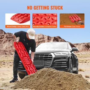 Tavole di Trazione in PP da 10 TON per Recupero Veicoli/Auto/Pickup/SUV/Camper, Tappetini per Pneumatici, Coppia di Rampe e Scale - Product Image 5