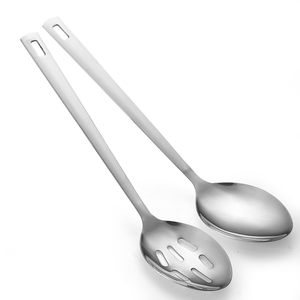 Juego de 6 cucharas de cocina multiusos de acero inoxidable, resistentes al calor, antiadherentes, aptas para alimentos, a bajo precio. - Product Image 4