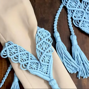 Ensemble de 2 attaches de rideaux à pompons - Supports décoratifs pour rideaux - Product Image 1