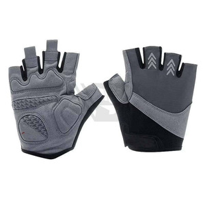Gants de vélo mi-doigts antichoc respirants d'été VTT colorés réfléchissants - Product Image 6