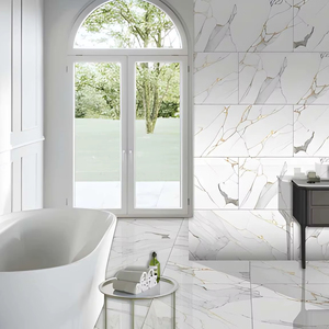 กระเบื้องปูพื้นและผนังพอร์ซเลน Modern Loyal Satvario ขนาด 60x120 ซม. ผิวด้านขัดเงา สำหรับตกแต่งภายในบ้านพักตากอากาศ โรงแรม และอพาร์ตเมนต์ - Product Image 1