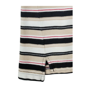 Polo a rayas para hombre de manga corta con elegante diseño de cuello en contraste - Product Image 5