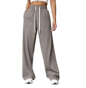 Pantalones Deportivos Extra Grandes de Alta Calidad para Mujer, Ropa Urbana de Invierno, Joggers con Logotipo Personalizado, Lisos, Corte Recto - Product Image 1