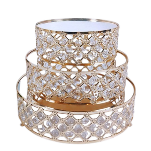 2 Tier Wooden Cake Stand Multi Layer <b>Round</b> <b>Serving</b> <b>Tray</b> For Dessert Display - Product Image 3