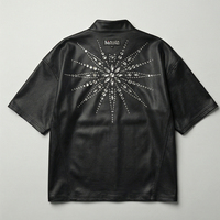 T-shirt Homme Personnalisé Imprimé Grande Taille avec Strass, 100% Coton, Haute Qualité, Séchage Rapide, Respirant, Style Streetwear Tendance