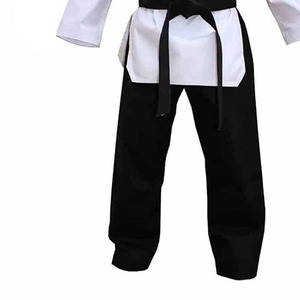 Uniforme de Karate de Moda, 100% Algodón, Top Blanco en Oferta, Pantalones Negros Transpirables, Ropa de Artes Marciales, Corte Regular, Traje de Una Pieza para Niños - Product Image 3