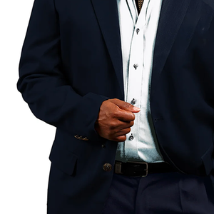 Blazer décontracté noir Zeta de qualité supérieure pour homme, coupe ajustée, veste de costume, tenue de fraternité, blazer à un bouton, vente en gros, sur mesure pour le bureau - Product Image 2