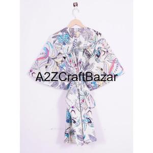 Vestido Kaftán de Algodón Hecho a Mano para Mujer, Largo, Estilo Casual, con Borlas y Volantes, Cintura Natural, con Logotipo, Lavable - Product Image 5