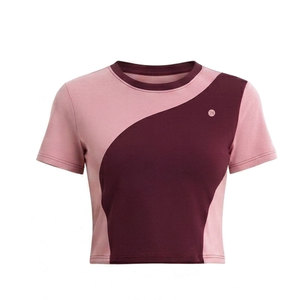 เสื้อยืดครอปท็อปผู้หญิงสำหรับใส่ทุกวัน เนื้อผ้าฝ้ายนุ่ม แขนสั้น คอกลม สวมใส่สบาย เรียบง่าย เหมาะสำหรับชุดลำลองในฤดูร้อน - Product Image 5
