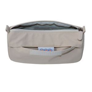 Estuche de Lápices de Nailon Beige con Cierre de Cremallera y Etiqueta de Marca Personalizable, para Almacenamiento de Artículos de Papelería - Product Image 4