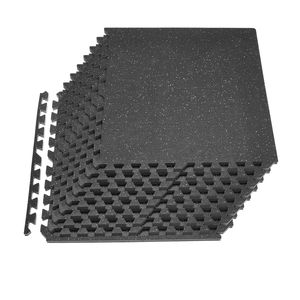 Set di 12 Tappetini Puzzle in Schiuma EVA ad Alta Densità 24 X 24 X 0,79 Pollici, Pavimentazione Protettiva Interconnessa in Gomma Morbida per Fitness - Product Image 1