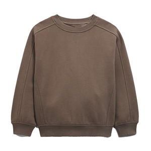 เสื้อสเวตเชิ้ตคอกลมแบบยูนิเซ็กซ์ สีพื้น ผ้าฟลีซคอตตอน ทรงโอเวอร์ไซส์ สวมใส่สบายๆ สำหรับฤดูใบไม้ร่วง แขนเสื้อปกติ - Product Image 6