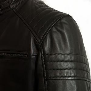 High Performance Men's Genuine Leather Motorcycle <b>Jacket</b> 2026 Waterproof Breathable Anti-Uv <b>Mandarin</b> <b>Collar</b> Winter - Product Image 5