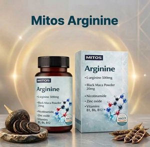 Formule de performance à haute teneur en L-Arginine 500mg avec Maca noire et Ail noir en comprimés pour adultes OEM ODM - Product Image 1