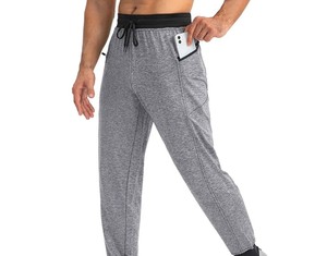 Wholesale Rapid Sports High Quality Custom Lace Casual Men's Sweatpants Breathable Knit <b>Joggers</b> Canvas <b>Polyester</b> Outdoor Track - Product Image 4