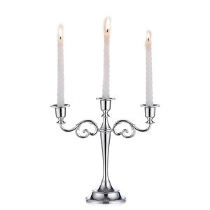 Rustic Vintage Metal Candelabra Candle Holder Classic Design For Wedding <b>Table</b> Centerpiece Home <b>Decoration</b> Accent Piece - Product Image 6