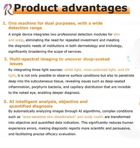 Offre Spéciale : Analyseur Cutané Intelligent IA à Imagerie Spectrale 8 Spectres et Analyse 3D pour Usage Clinique - Product Image 3