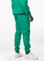 Pantalon de survêtement vert pour homme, taille élastique, poches latérales, décontracté, pour l'automne, léger, 100% coton, séchage rapide, joggers