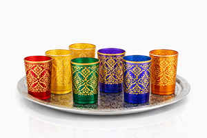 ชุดน้ำชาโมร็อกโกหลากสีสันสุดหรูในกล่องของขวัญ - Product Image 3