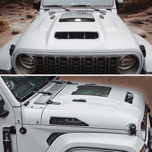 Cappuccio stile capsula facile da installare per 2018 2023 Jeep Wrangler JL JLU 2020-2023 gladiatore JT sostituzione cofano motore (non Mojave - Product Image 5