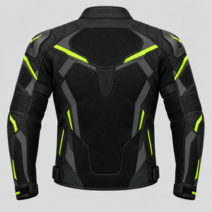 Chaqueta de motociclista de malla premium con paneles transpirables, ligera, cómoda y de diseño deportivo para motociclistas. - Product Image 2