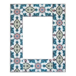 Marco de Fotos Cuadrado de Cerámica Hecho a Mano en India, de Alta Calidad, Ecológico, Personalizable con Foto - Product Image 4