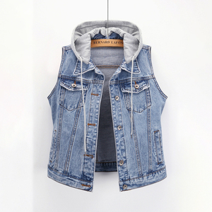 Flame Retardant Denim Work Vest – Safety Reinforced Sleeveless <b>Jacket</b> for Industrial Use - Product Image 4