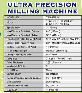 Machine de fraisage et de perçage de précision ultra-élevée - Product Image 2