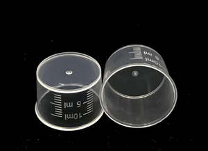 Taza dosificadora de plástico ecológica de 10ml, herramienta de medición de cuello de 25mm para jarabe, embalaje de medicamentos, apto para lavavajillas, uso farmacéutico - Product Image 3