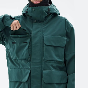 Veste d'hiver pour homme de haute qualité, coupe-vent, 3 en 1, imperméable, pour la randonnée en plein air, le ski, logo personnalisé - Product Image 4