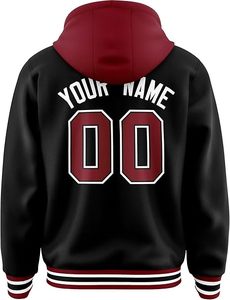 Comfortable Winter Men's Letterman Jacket <b>Sheep</b> Stand Collar Front Logo Windproof Breathable Eco-Friendly Quick Dry Knitted - Product Image 2