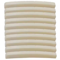 High Density White Bone Nut Blank Material for Guitar and Bass Setup with Smooth Brushed Finish for Custom